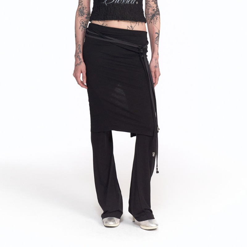 AVA LAYERED SKIRT-PANTS